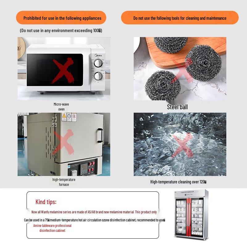 Debo 6-Compartment Melamine Divided Tray