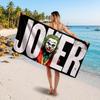Joker Aufdruck Badetuch, Tragbares Wasserabsorbierendes Handtuch für Strand Camping Tägliche Badezimmernutzung