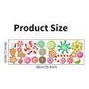 Christmas Wall Candy Cane and Gingerbread Candy Christmas Removable Wallpaper for Home Living Wall Paper Stickers, Pattern, Stylish, Colorful, Round,