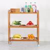 Bamboo Multi-Tier Serving Trolley