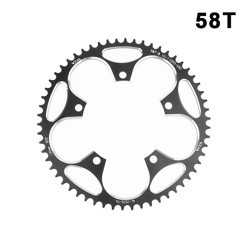 38-60T AL7075 Sprocket For Road Bike Positive And Negative Gear Plate 130 BCD Bicycle Chainring Narrow Wide Stars