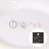 Dieuamour [8Pack] Round Cubic Pearl Daily Earring Set