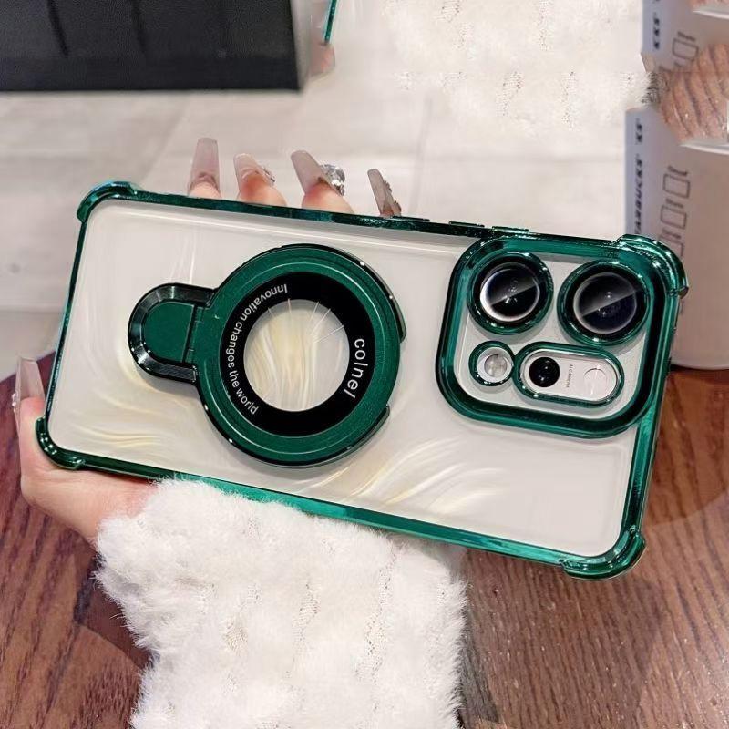 

For Xiaomi Redmi A5 A3 Pro POCO C85 C75 C71 C65 F6 X6 M6 F7 Pro Case Magnetic Holder Plating AirbagTransparent Shockproof Cover POCO C65