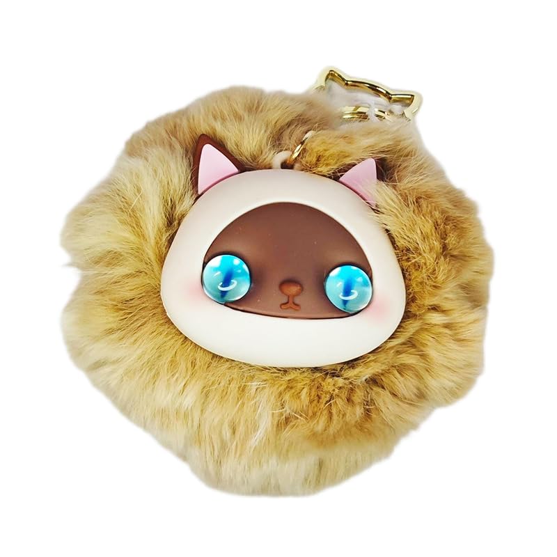 

[Pandachilla] martyra handmade Super cute cat bag charm key ring (Siamese cat)