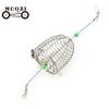 Fish Small Stainless Steel Wire Fish Bait Trap Basket Fishing Tackle Lure Cage