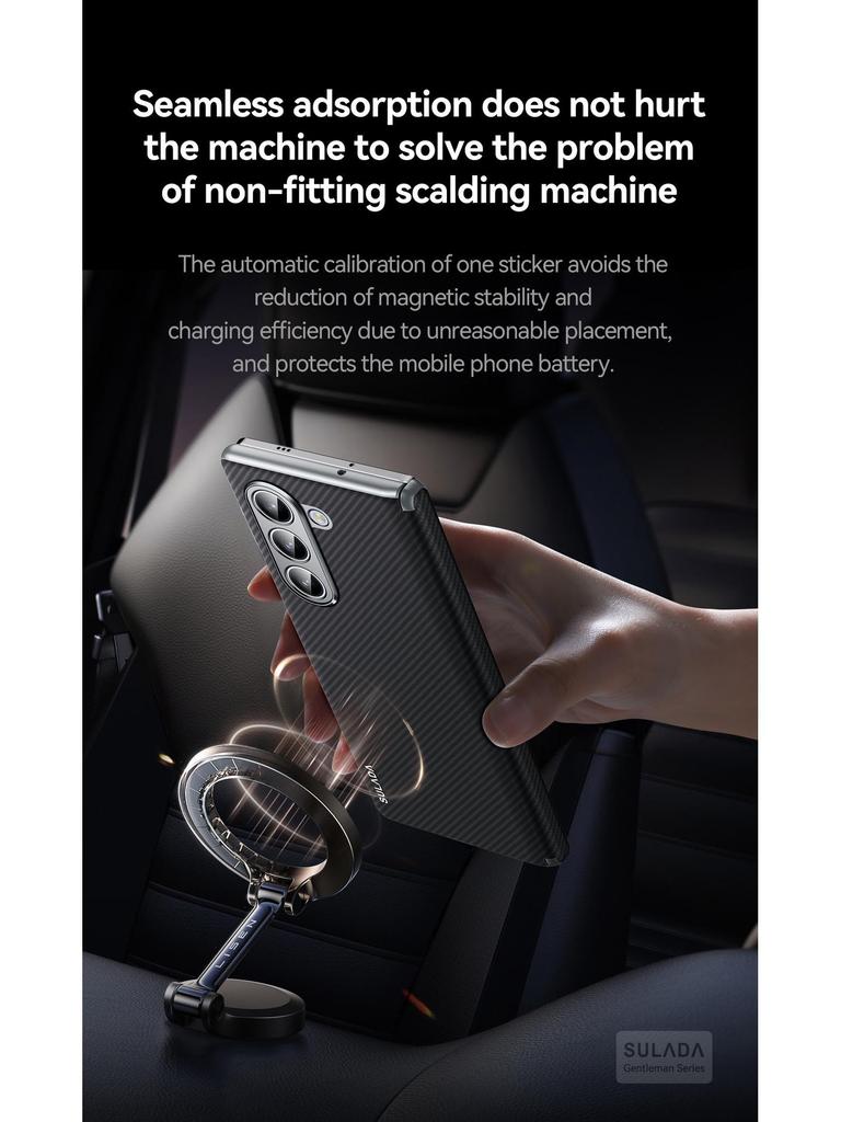 Samsung Z Fold7/6/W23 Kevlar Magnetisches Scharnier Schutz Handyhülle