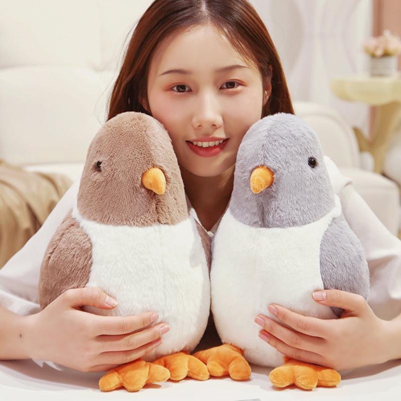Peluche Piccione Roccioso Simulazione Cartone Animato Kawaii Piccioni Bianchi Peluche Bambole Dolci Colombe della Pace Arredamento Casa Regalo per Bambini