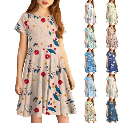 Girls Skirts Little Floral Dresses With Cute Printed Skirts For Children