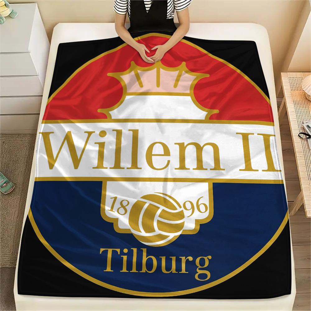 

Football Club William II Print Flannel Blanket, High quality Comfortable for All Seasons, Home Decor, Warmth and Comfort 80cm x 120cm