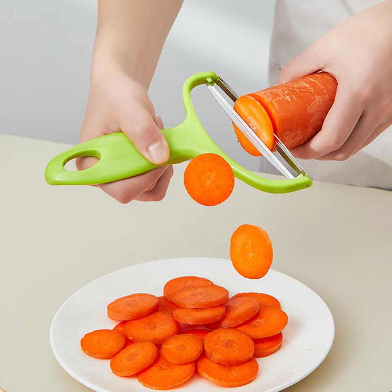 Pelador Verduras Frutas Acero Inoxidable Ralladores Col Repollo Ensalada Patata Cortador Accesorios de Cocina Herramientas de Cocina Boca Ancha