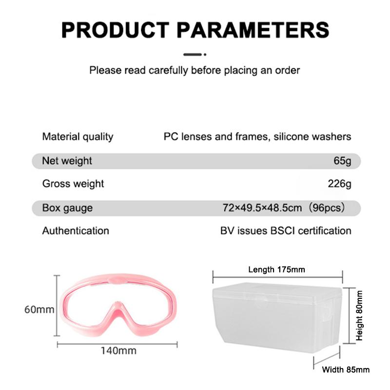 Γυαλιά Κολύμβησης Παιδικά Για Αγόρια Αδιάβροχα Και Αντιθαμβωτικά HD Σετ Γυαλιών Κολύμβησης Για Κορίτσια Με Μεγάλο Κουτί Παιδικά