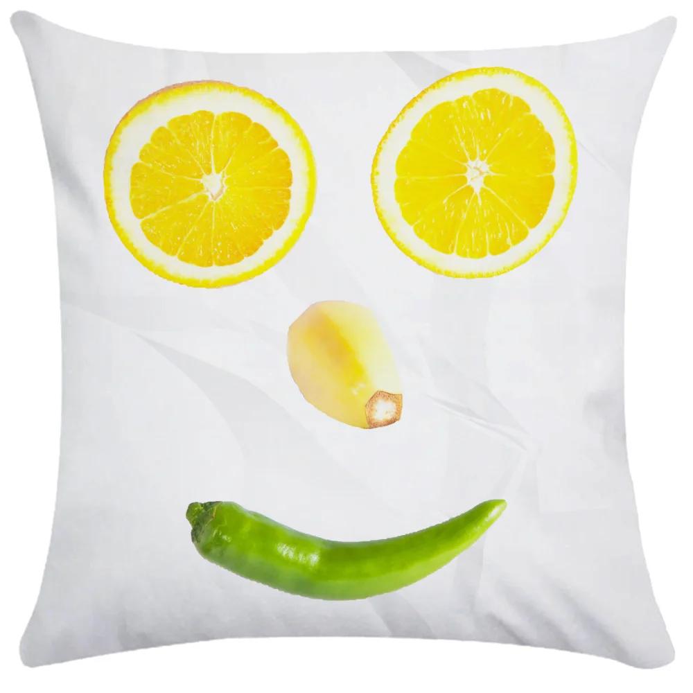 Home Decor Garden Chair Pillowcase Luxury Designer Summer Fruit  Decorative Tropical Mango