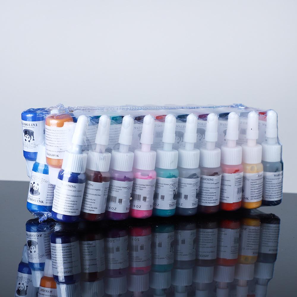 Tattoo Artist 54-Color 5ml Water-Based Ink Set for Semi-Permanent Designs