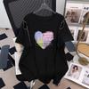 T-shirt för damer, storlek, smal, mellankort, kortärmad (200/300/350 Jin)