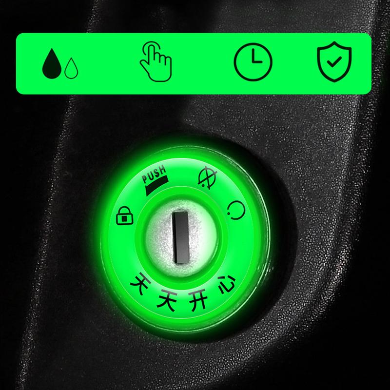 1pc Motorcycle Key Hole Decorative Cover Motorcycle Luminous Switch Ring Styling Sticker Motorcycle Ignition Key Stickers