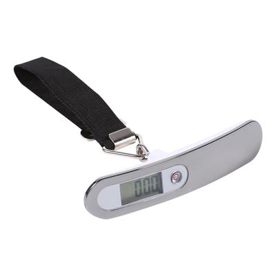 1 Stück Reise Hängewaage Hochpräzise Digitale Gepäckwaage LCD-Anzeige # Silberfarbener Streifen
