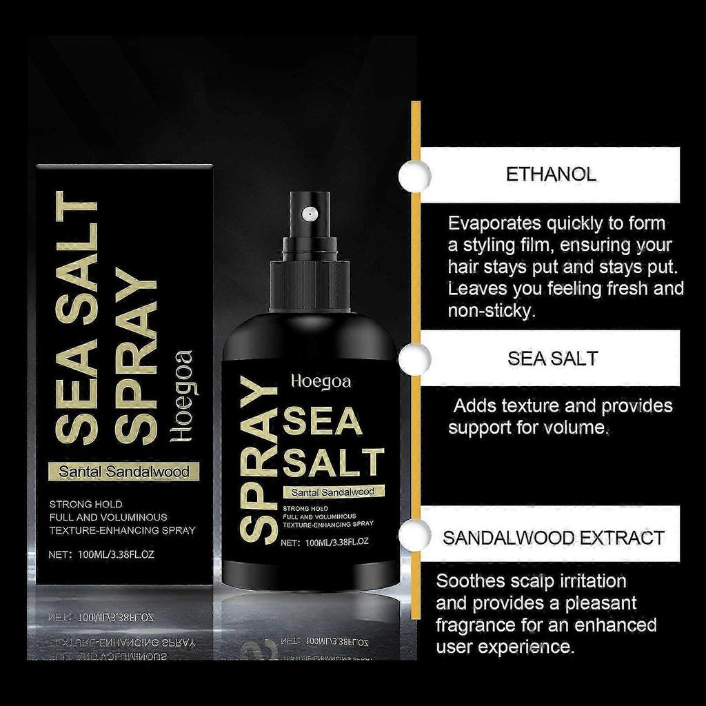 100ml Sea Salt Texture Spray Add Volume Texture Hair Liquid for Women Men