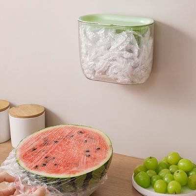 Wall Mounted Fresh Keeping Bag Storage Box Kitchen Disposable Food Cover Storage Container Fresh Cover Dispenser Box