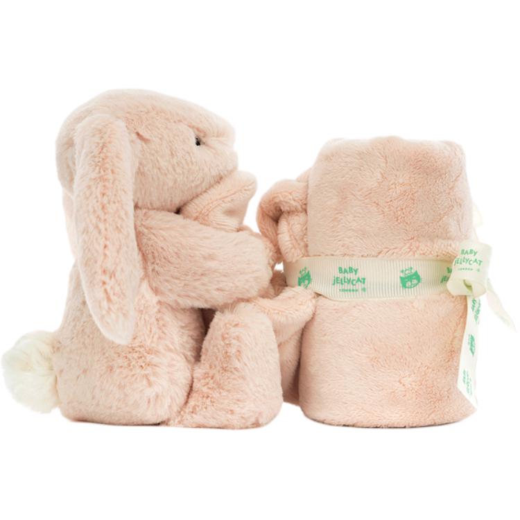 JELLYCAT Bunny Collection Pink Bunny Soothing Towel Dolls Plush Doll 34cm Height In Sitting Posture