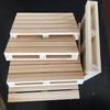 Mini Wooden Pallet Beverage Coasters Whiskey Cocktail Drinks Pallet Coasters Flower Pot Cushion Heat Insulation Table Mat