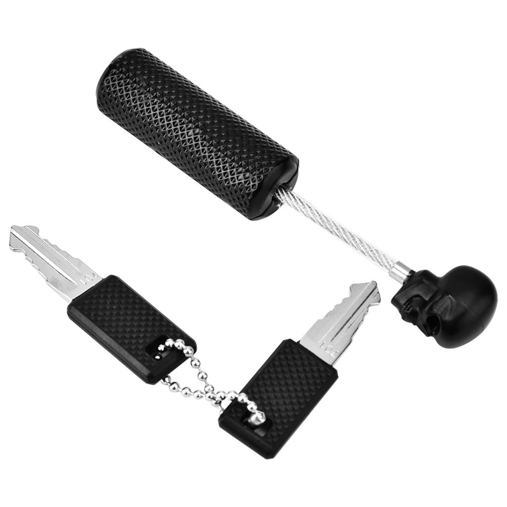 Safe Suitcase Lock Wire Rope Customs Password Skull Lock(Black)