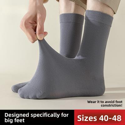 Large Size Male Autumn and Winter Business Add Fat To Increase Deodorizing Cotton Socks