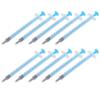 10Pcs Plastic Syringe HandPush Industrial Manual Disposable Tool 1ml Straight Mouth