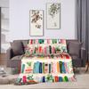 Book Lover Warm Comfy Blanket  Print Camping Throw Blanket Couch Bed Flannel Bedspread Sofa Bed Cover