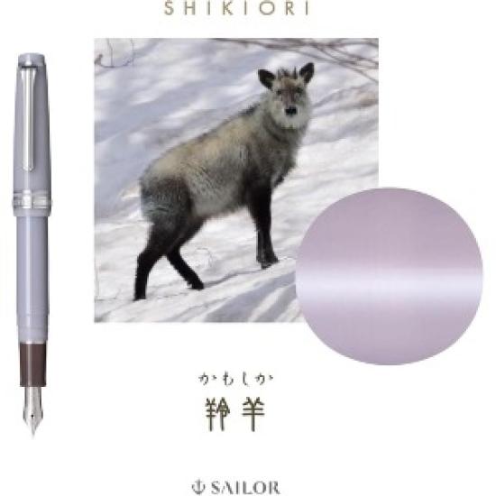 Sailor SHIKIORI SANSUI Fountain Pen KAMOSHIKA MF Nib 11-2051-304 with Converter