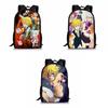Seven Deadly Sins Cartoon Backpack Unisex Fashionable Travel And School Bag