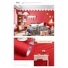 PVC Pure Color Matte Wallpaper Self-Adhesive Bedroom Waterproof Moistureproof Sticker Furniture Desktop Cabinet Renovation Film