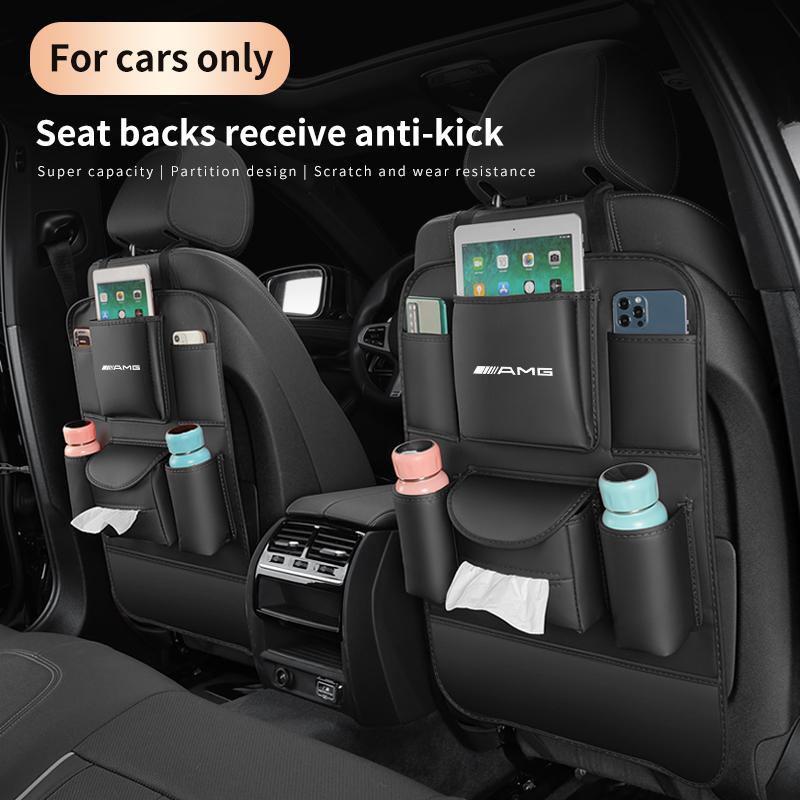 Borsa Organizer da Sedile Posteriore Anti-Calcio per Schienale Mercedes-Benz AMG Classe A C E V Sprinter GLC ML SLK SL CLS GLA GLK Vito GLB