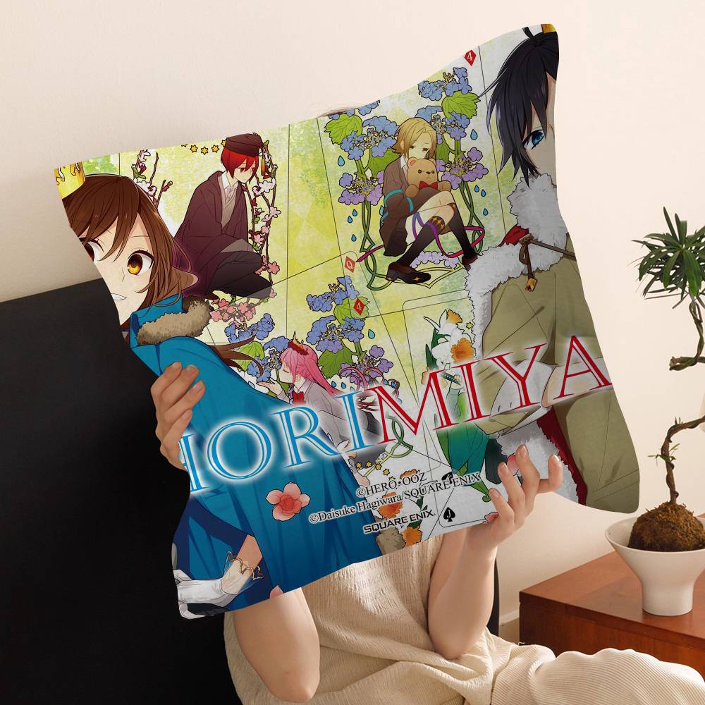 Horimiya Anime Cushion Cover Pillow Cover Decor Pillowcase Printed Cushion Case for Couch