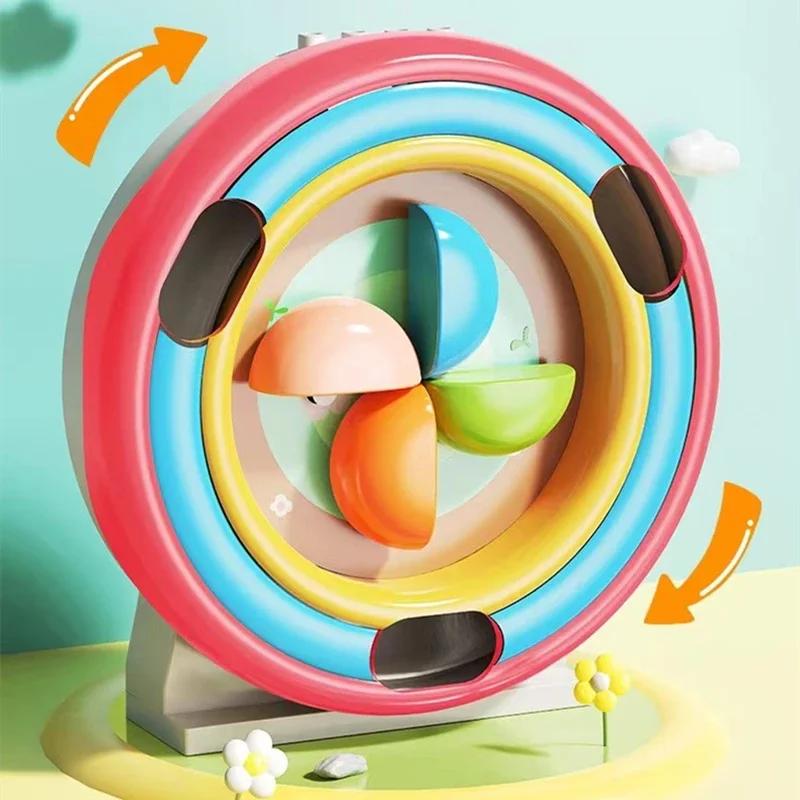 Großer Baustein Drehbares Riesenrad Bus Rennwagen Murmelbahn Kompatibel Duplo Pädagogisches Kreatives Spielzeug Kinder Kinder Geschenk