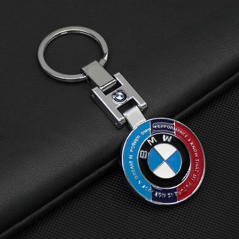 2025 Mode Metalllegierung Auto Schlüsselanhänger Schlüsselring Anhänger Auto Innenzubehör Für BMW 50. Jubiläum 3 5 7 Serie E83 F1