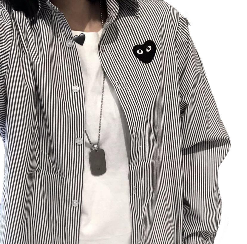 2022 Partner-Blau gestreifte Hemden: Herren Vertikal Blau und Weiß Langarm, Damen Einzigartiges Design