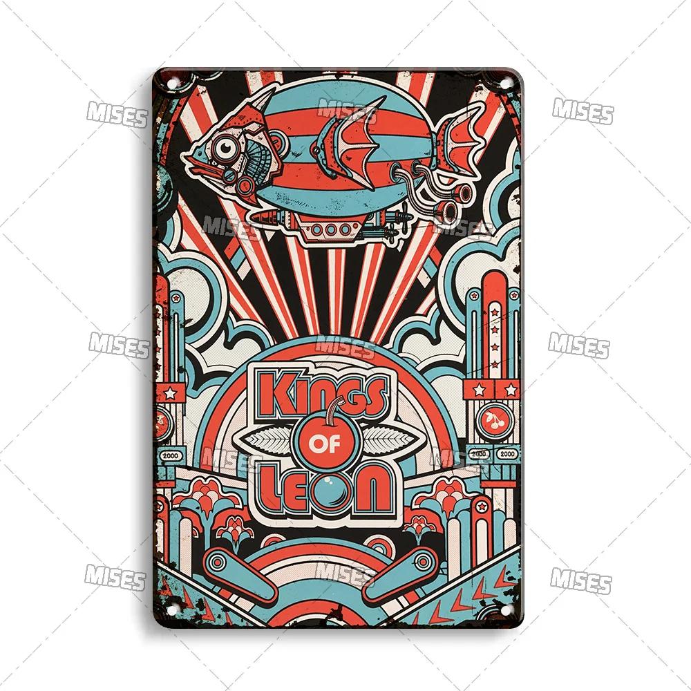 MISES Lon Klassischer Film Metallposter Killer Leon Kneipe Metallblechschild Wandplatte Haus Garten Metallschild Wand Industrielle Dekoration