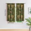 Set Of 2 Flat Curtains Polyester Material Green Field Printing Art Design Bedroom Home Decoration Curtain Perfect For Master