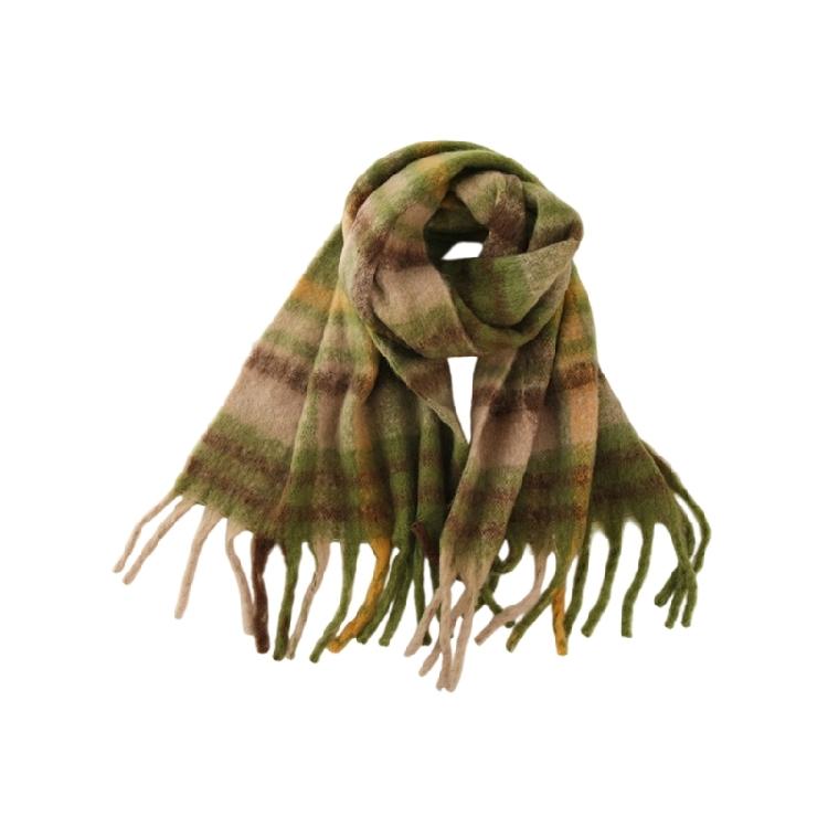 

Women s Fringe Trim Scarf Shawl Plaids Pattern Winter Wrap Soft Warm Luxury Fashion Accessory