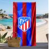 Atlético Madrid Bedrucktes Strandtuch Schnelltrocknendes Weiches Handtuch Tragbare Große Rechteckige Stranddecke für Reisen Schwimmbad