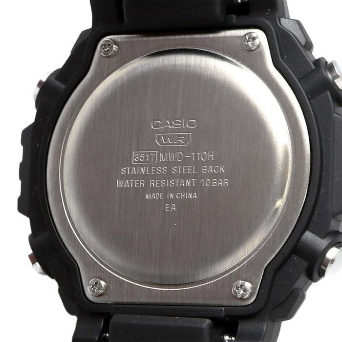 Casio Standard Digital Metal Face Men's Watch MWD-110H-8BV Dark Gray (Reverse LCD)