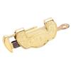 Vintage Lock Key Zinc Alloy Vintage Horizontal Open Brass Padlock with Key for Jewelry Box Suitcase