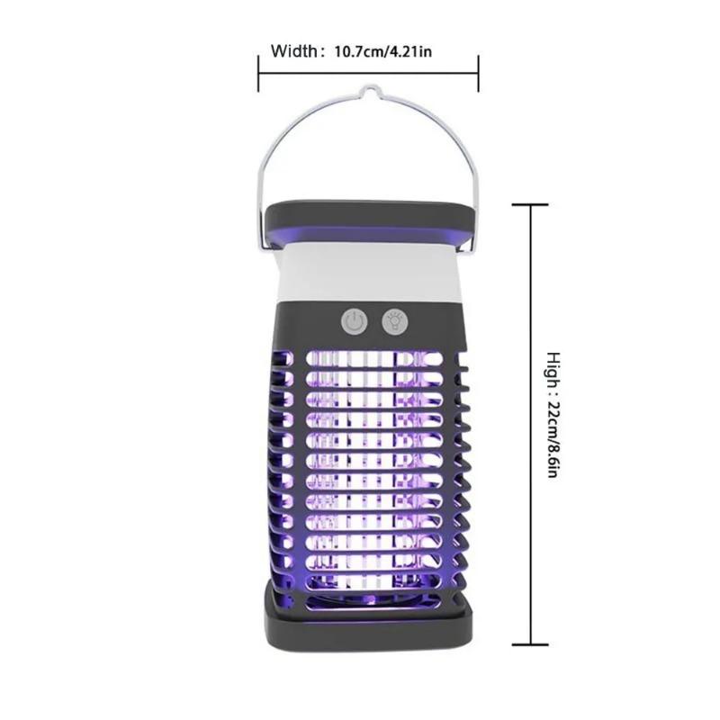 Lampă de țânțari, Extinctor electric cu șoc pentru insecte de exterior, Lumină UV, Capcană pentru insecte zburătoare, Camping, Lumini pentru țânțari