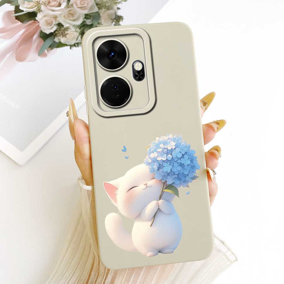 Case For Itel P55 Plus Casing Lovely Cat Dragon Flip Phone Cover For Itel P 55 P55Plus P55+ P663LN P663L Coque Capa