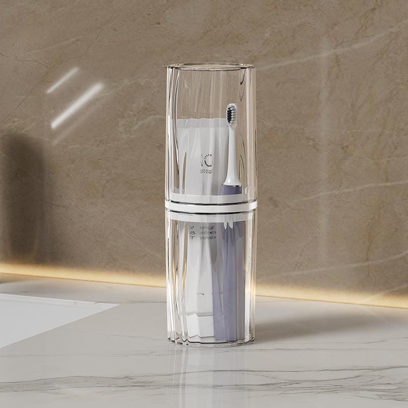 

Transparent Portable Toothbrush and Mouthwash Cup for Kids and Couples