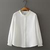 2026 Spring Plus Size Elegant Long Sleeve Shirt with Ruffle Collar