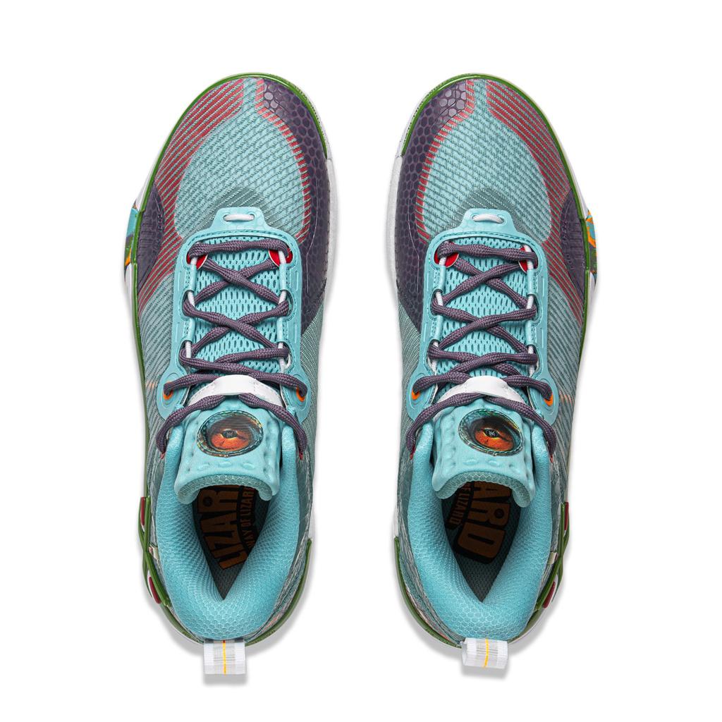Li Ning Wade Comfortable Versatile Non-Slip Wear-Resistant Low-Top Basketball Shoes Men Sneaker Blue Green ABPV021-5
