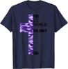 Purple Camo Christian Verse Gifts Women Teen Girls Cross T-Shirt