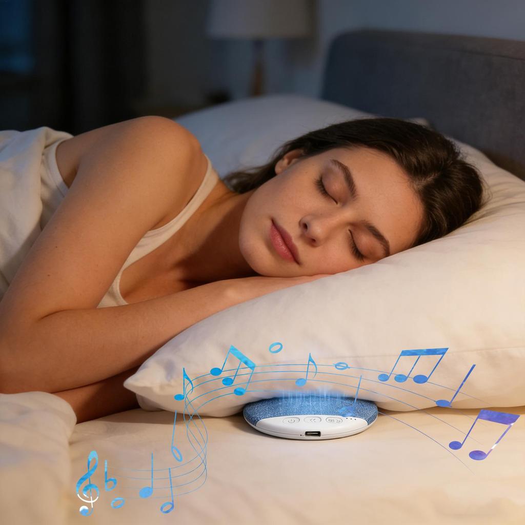 Bedroom Pillow Speaker Sound Blue-tooth Under Pillow Speaker Stereo Bass White Noise With Timer For Sleeping Gifts