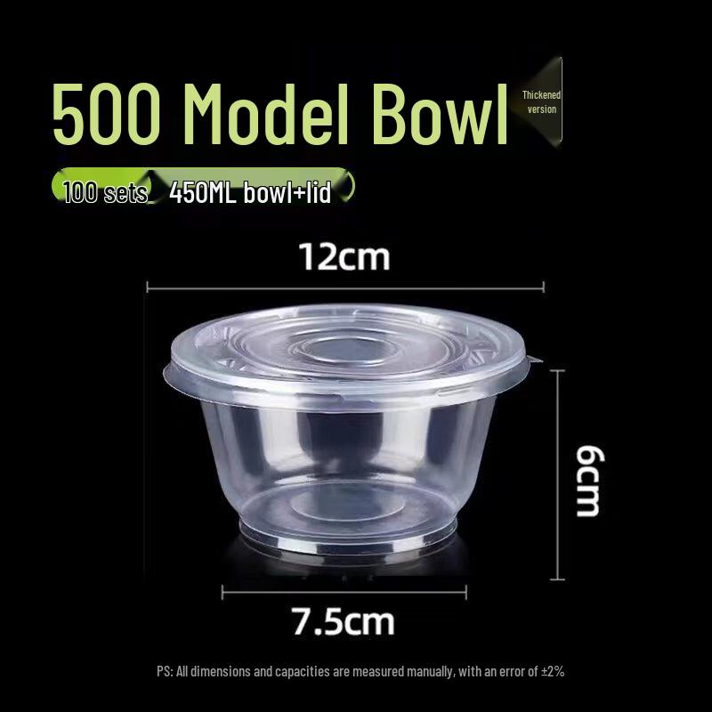 Durable Disposable Plastic Bowls with Lids